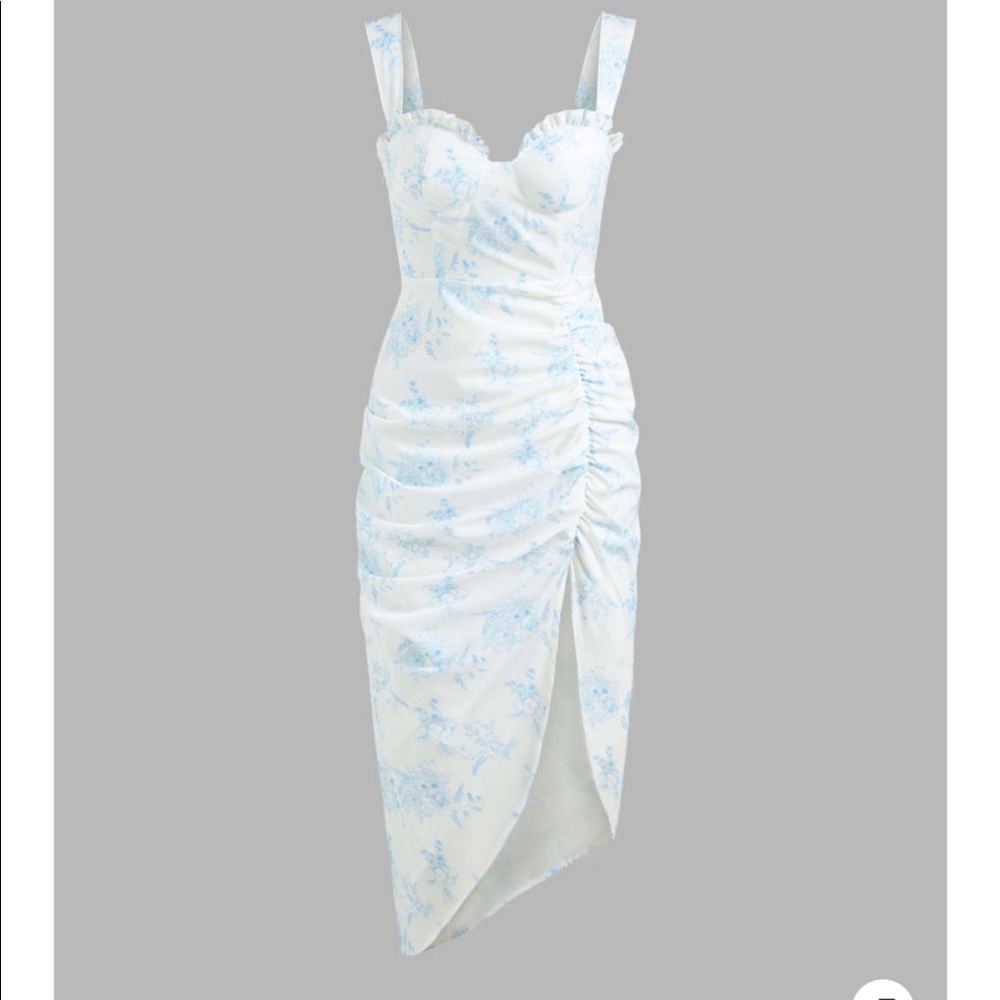 Floral Ruffle Midi Dress